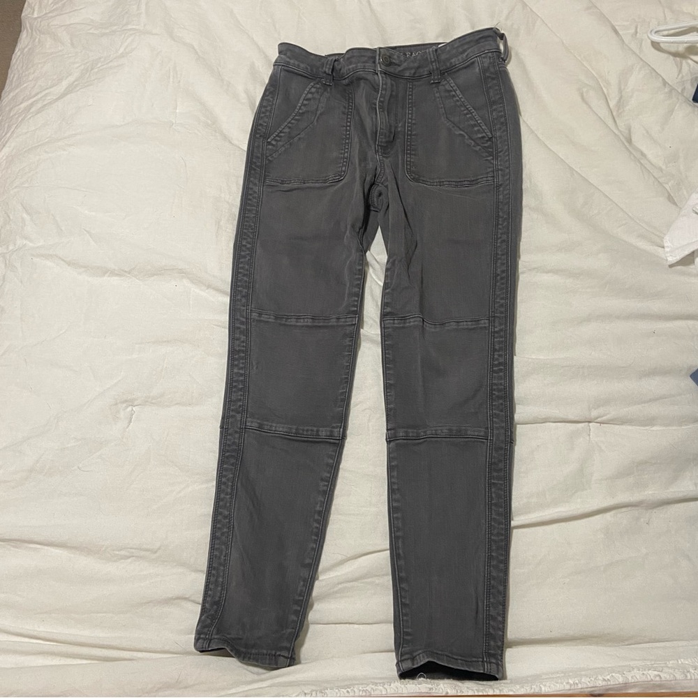 High rise jeggings crop